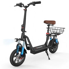 iScooter i12 Electric Scooter 36V 500W 7.5Ah With Seat & Carry Basket