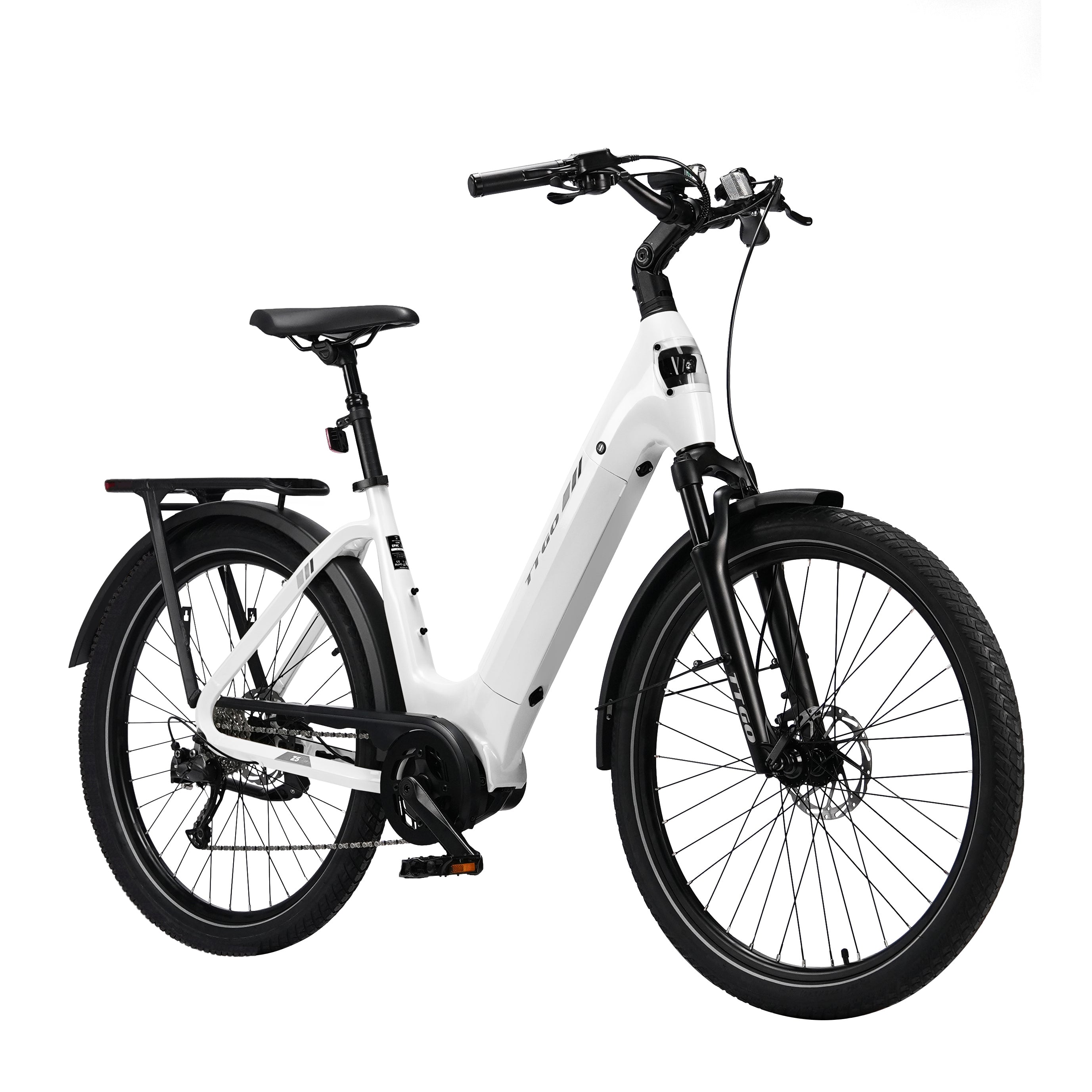 TTGO Z5 27.5" Mid-Drive City Electric Bike 250W 36V 18Ah