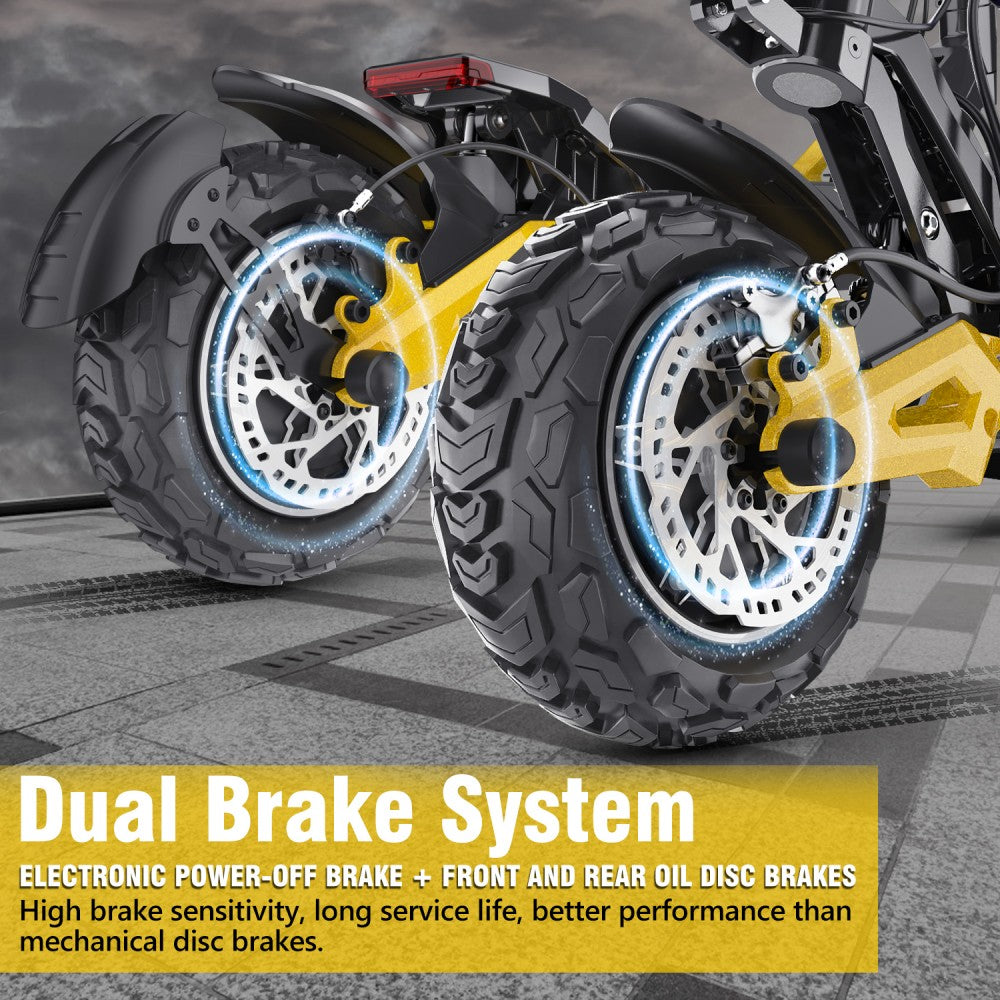 iE ES60 electric scooter dual disc brakes