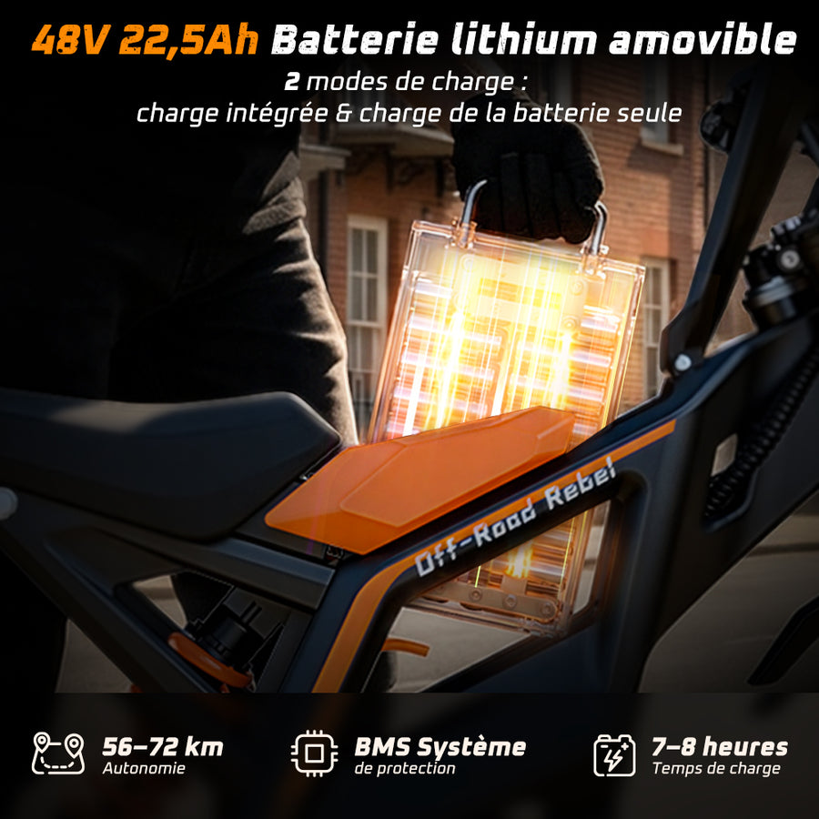 48V 22.5Ah Removable Battery