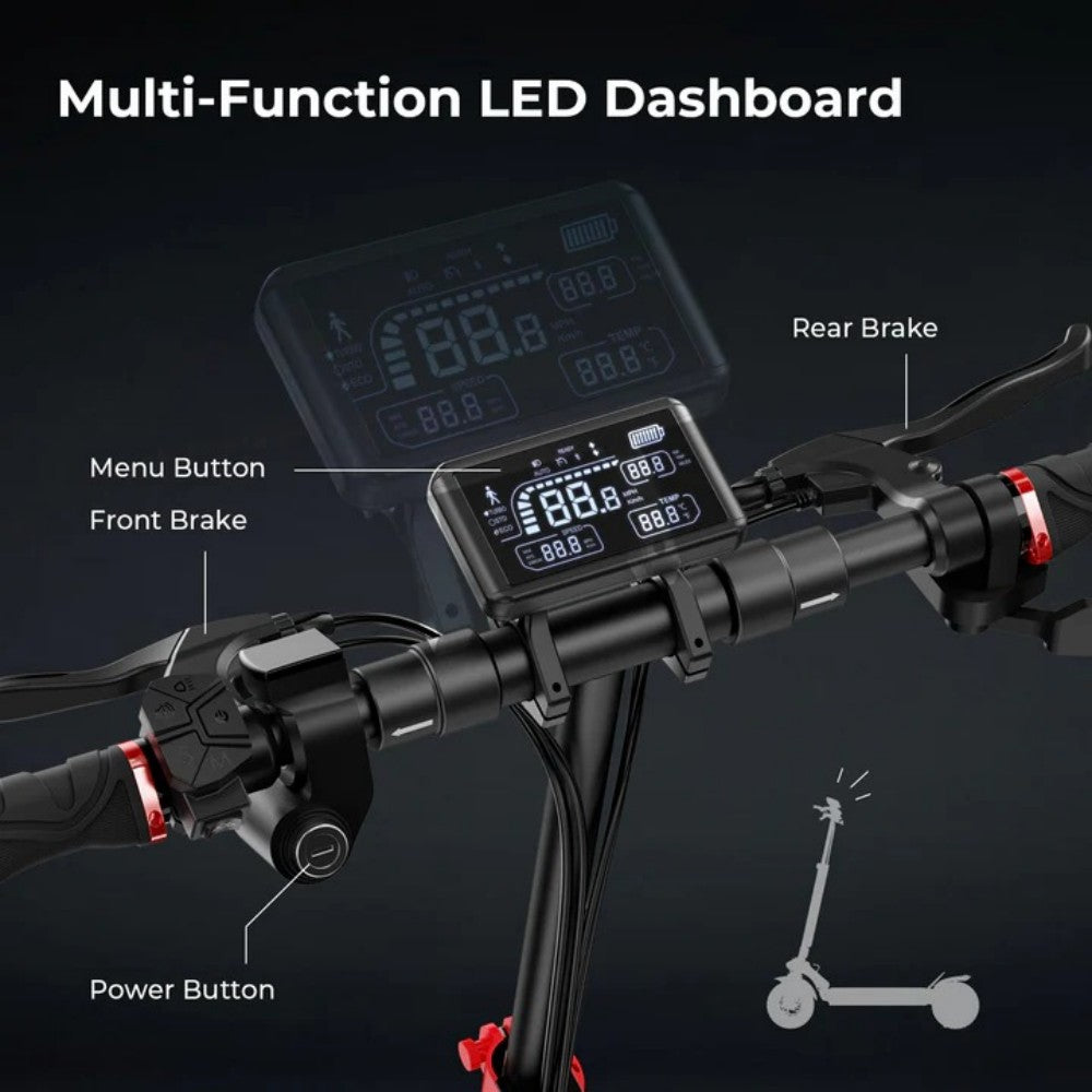 iscooter iX4 leddashboard trottinette electrique