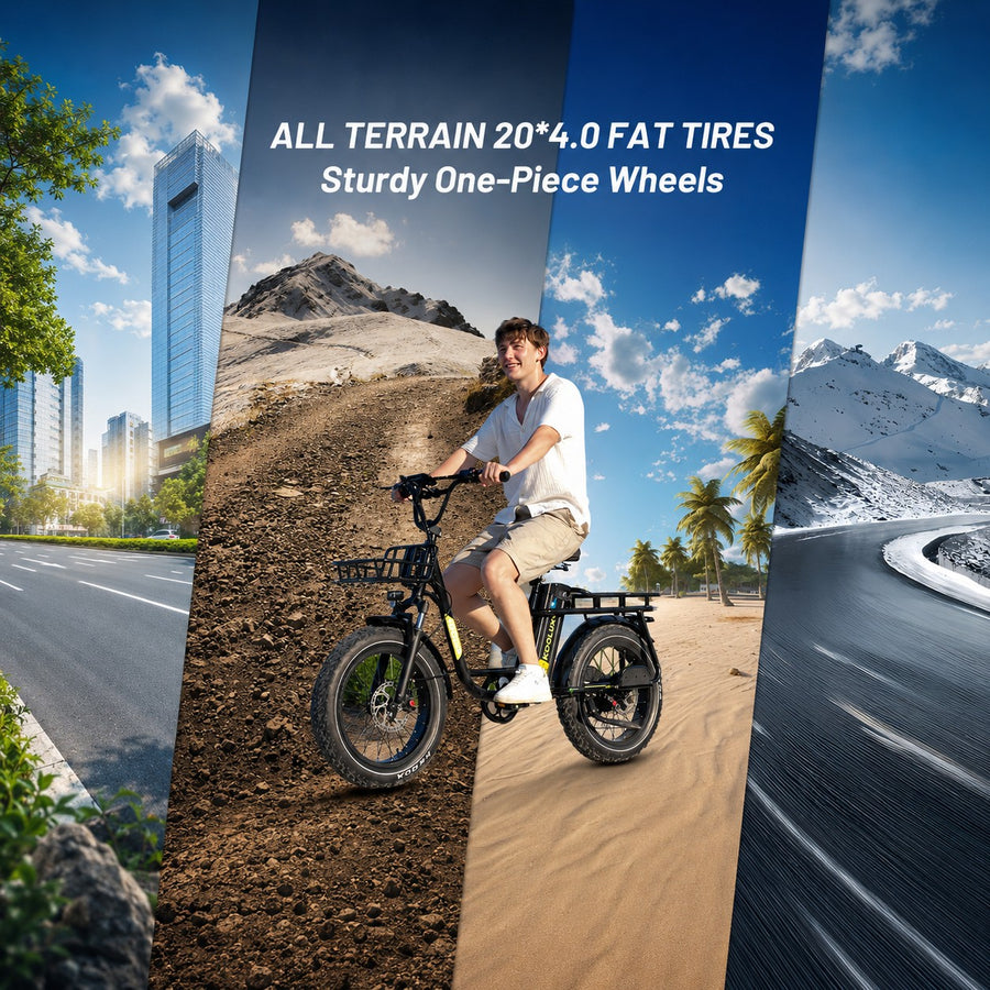 20×4.0 Fat Tires & Hydraulic Brakes