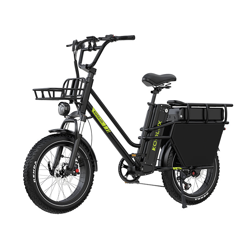 KOOLUX X8 48V 65Ah Cargo Electric Bike 750W Peak 20" Fat Tire Up to 220KM Range