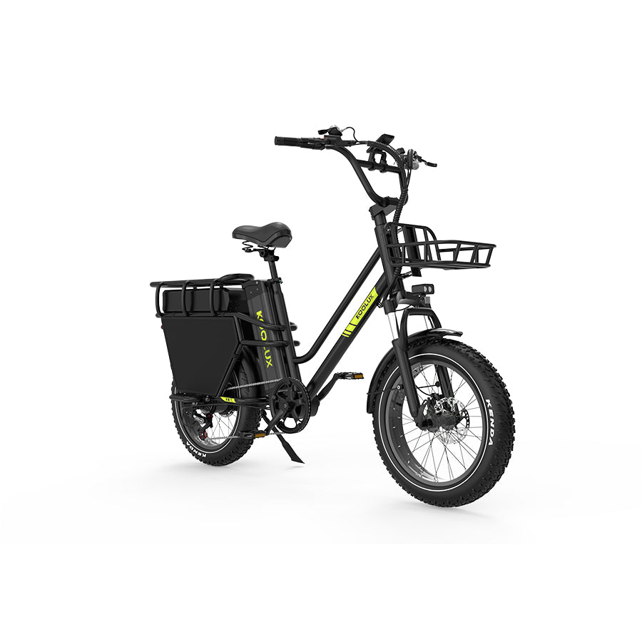 KOOLUX X8 48V 65Ah Cargo Electric Bike 750W Peak 20" Fat Tire Up to 220KM Range