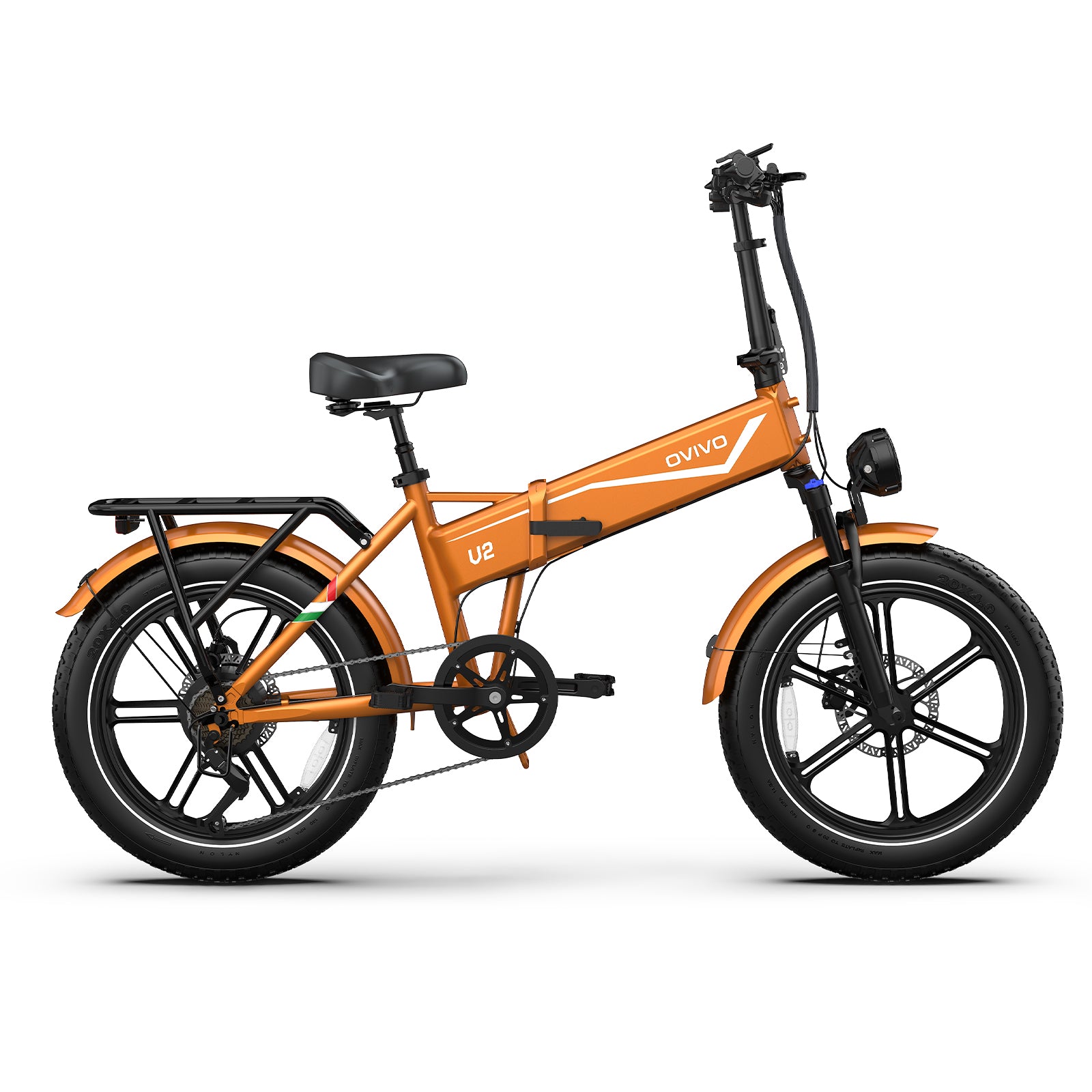 OVIVO V2 2.0 20" Folding Fat Tire Electric Bike 250W 48V 18Ah