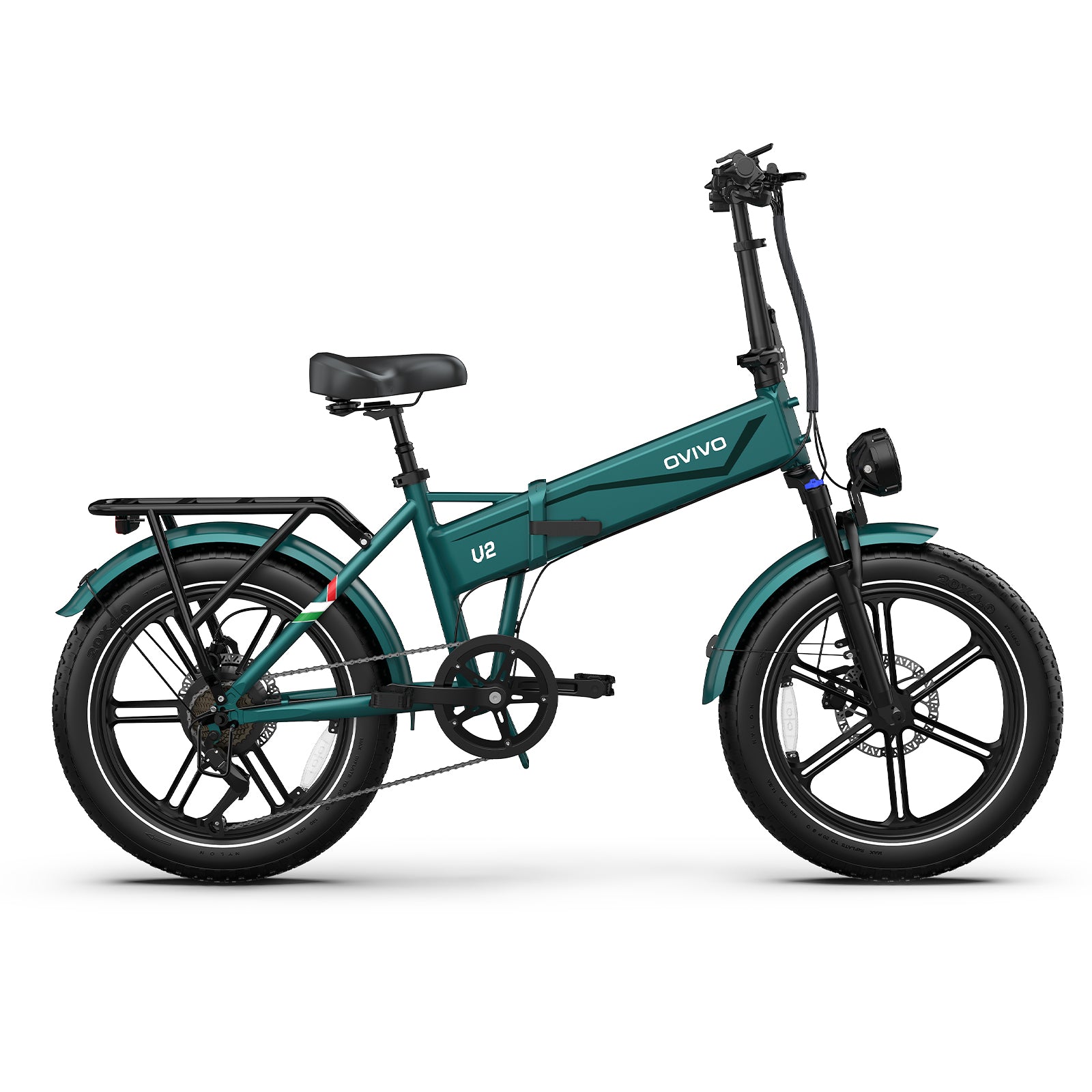 OVIVO V2 2.0 20" Folding Fat Tire Electric Bike 250W 48V 18Ah