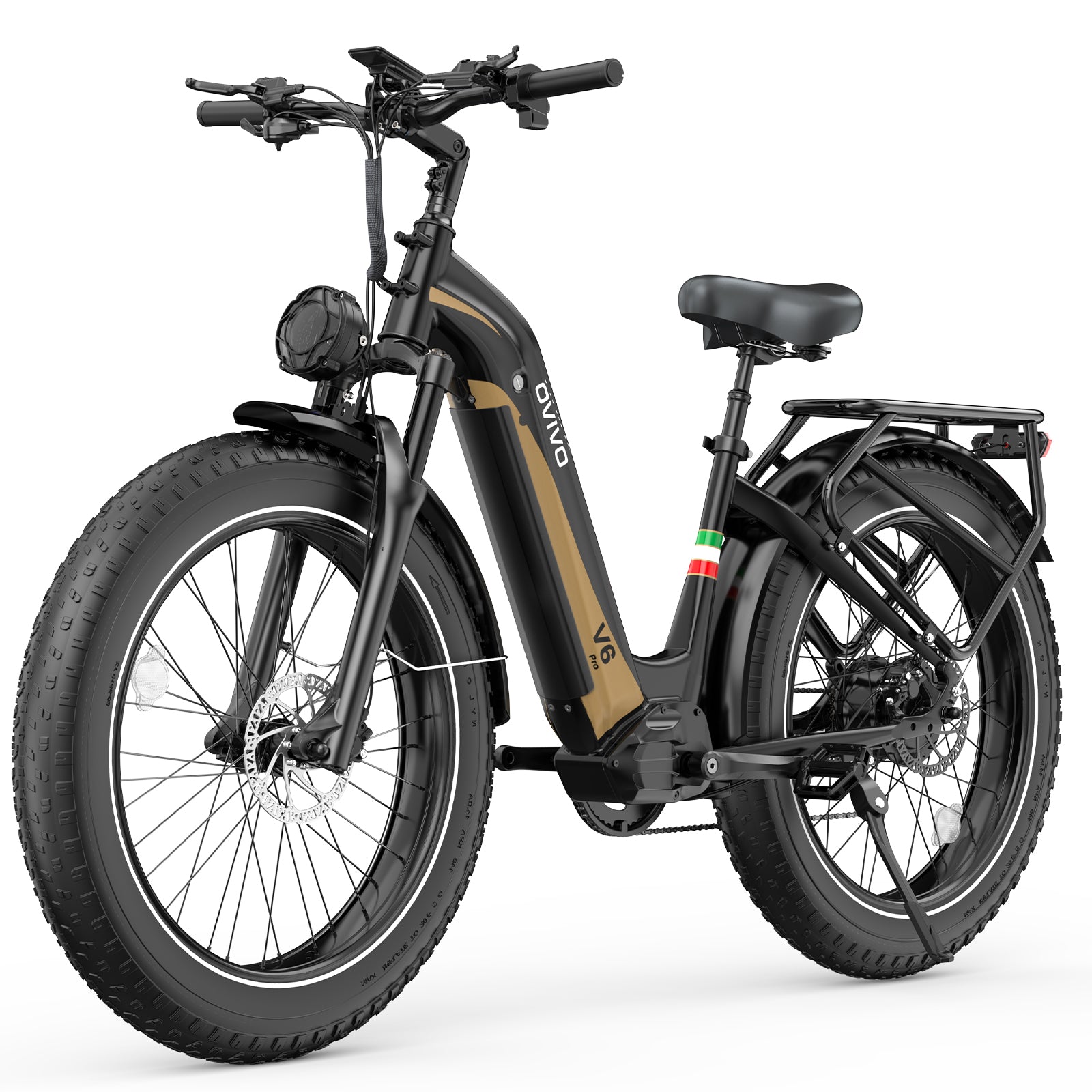 OVIVO V6 PRO 26" Fat Tire Electric Mountain Bike 250W 48V 20Ah