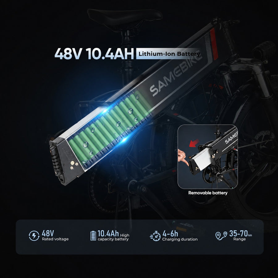 Removable 48V 10.4Ah Battery