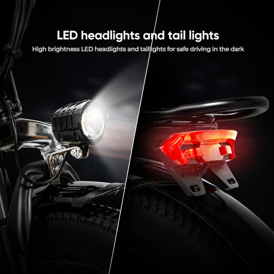 Bright Front & Rear LED Lights
