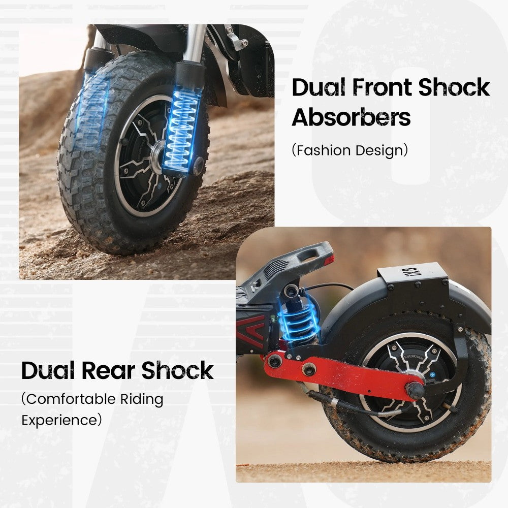 trottinette electrique pas cher iscooter ix8 shock absorbers