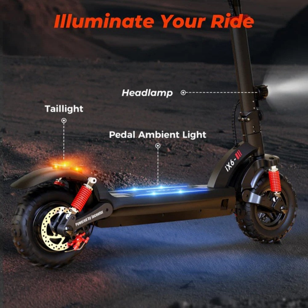 iScooter ix6 Off-Road-Elektroscooter 1200W 48V 17.5Ah – Tabvelo