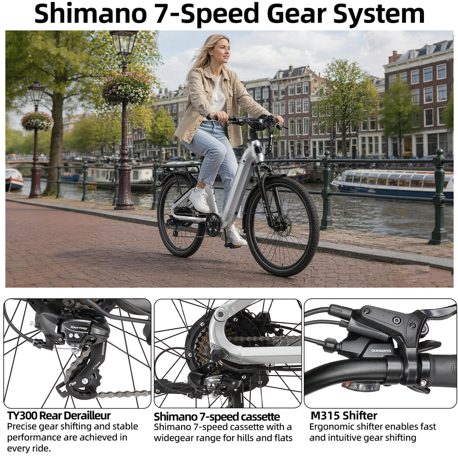 Shimano 7-Speed for Easier Riding